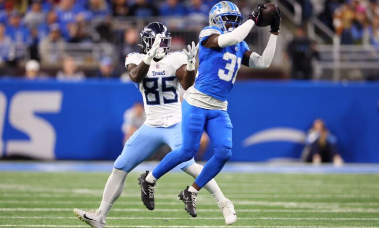 tennessee titans vs detroit lions match player stats